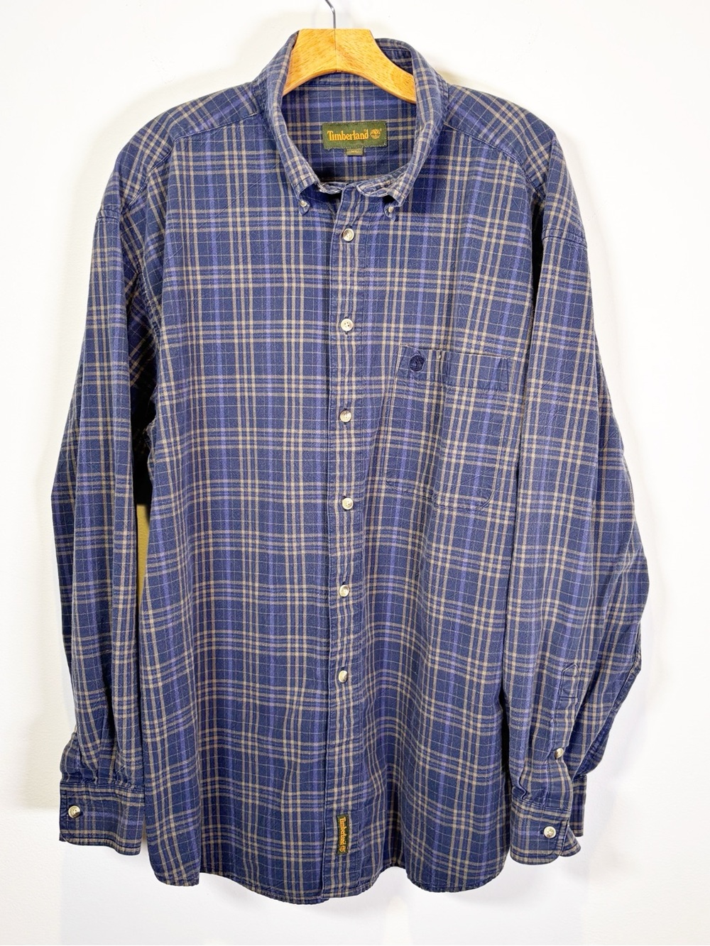 Timberland Plaid Cotton Button Down Shirt
